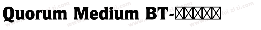 Quorum Medium BT字体转换